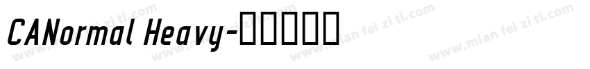 CANormal Heavy字体转换